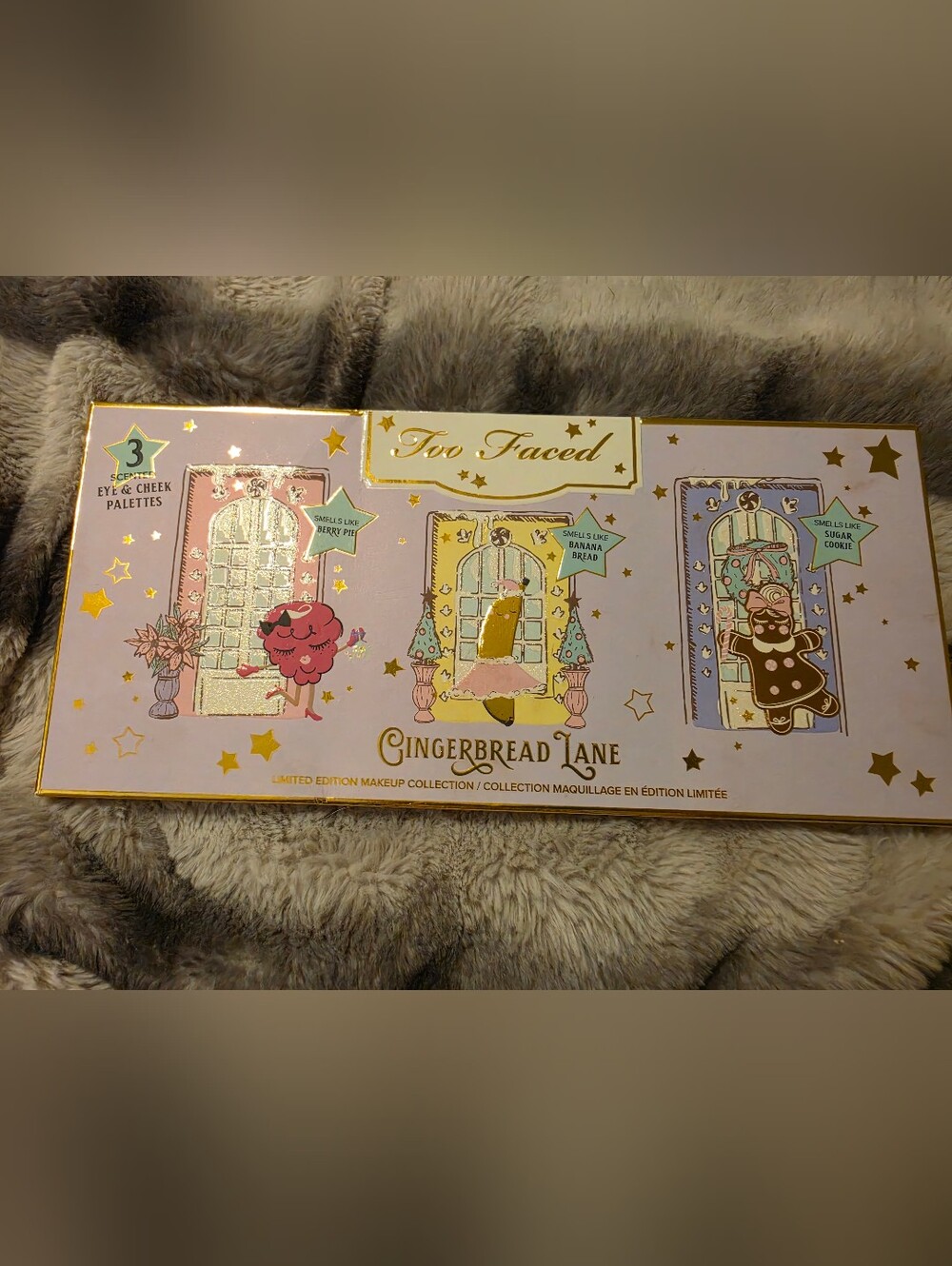 Too Faced Gingerbread Lane Eyeshadow Holiday Collectors Set, NWT
